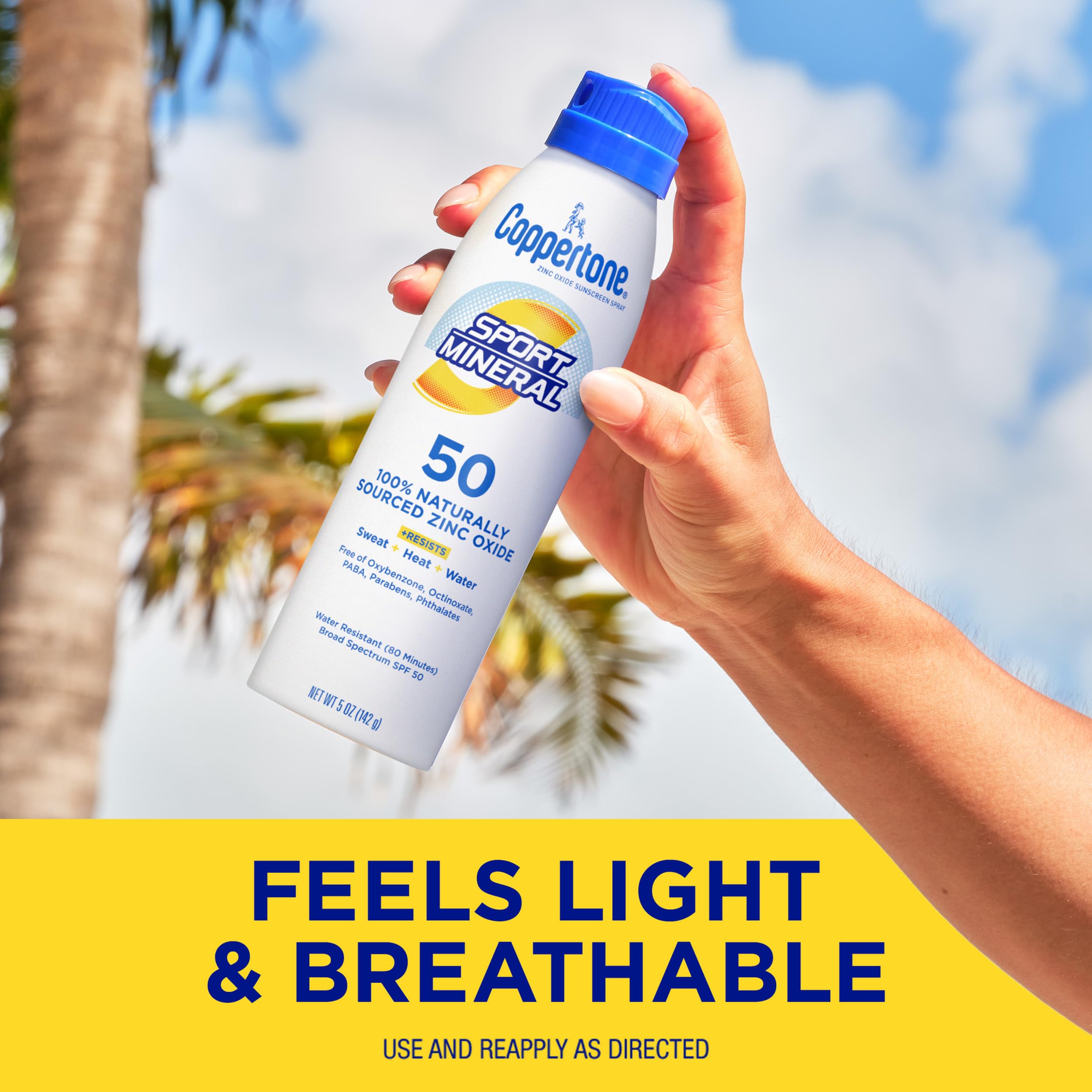 Coppertone used at beach illustrating active, outdoor sun protection