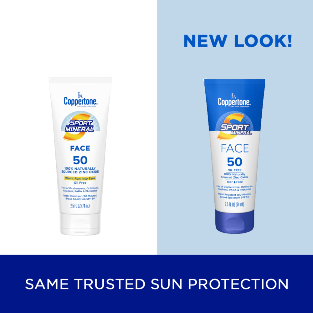 Coppertone zinc oxide mineral texture closeup for non‑irritating protection