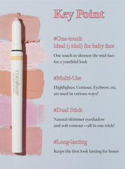 CORALHAZE contour tip close-up showing soft liner for precise under-eye definition