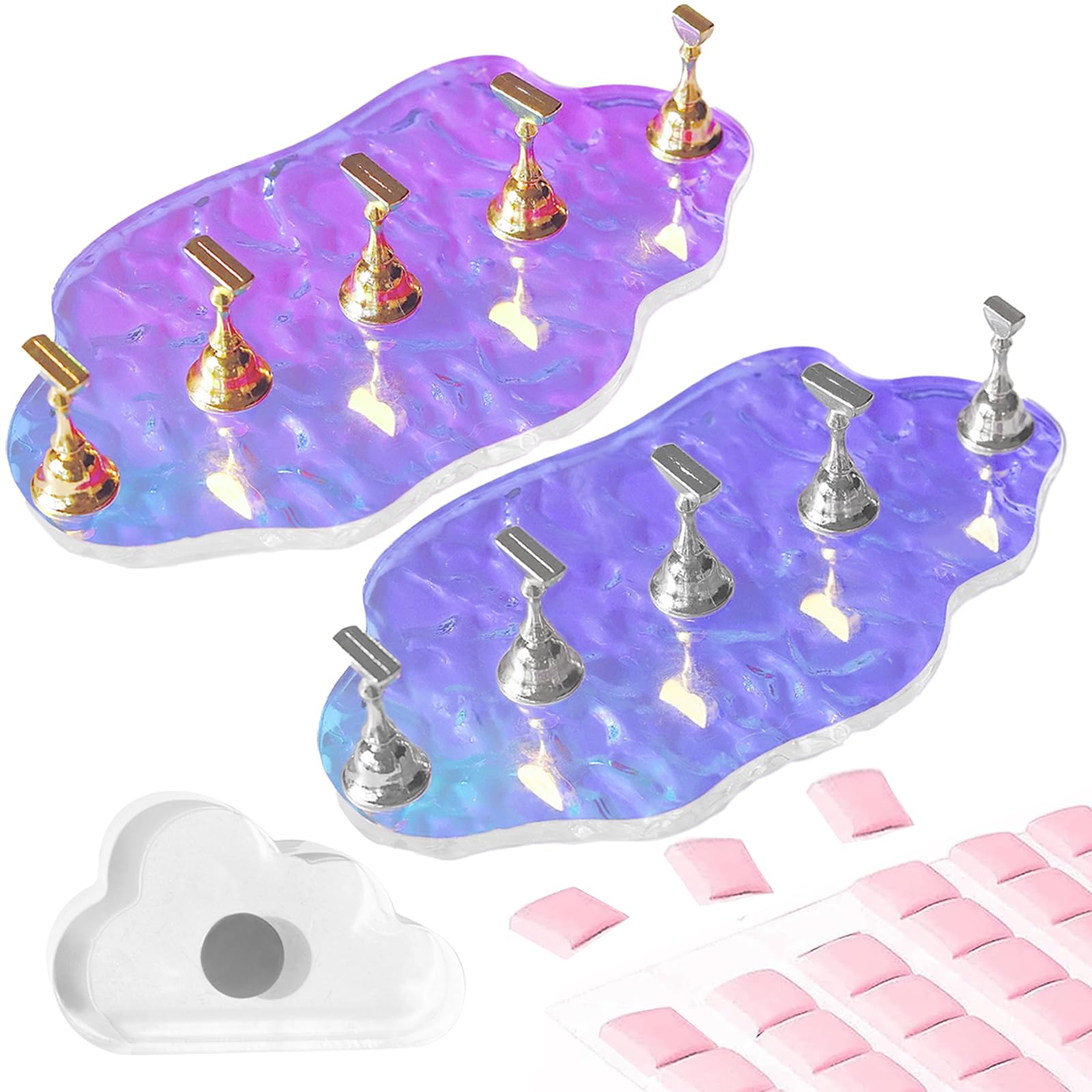 Corconess aurora acrylic bases front packaging showing kit benefits