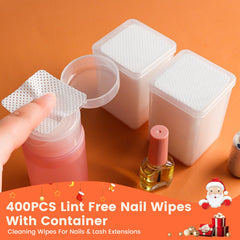 Corconess pump bottle and wipes beside hand for scale to show compact, portable size