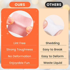 Corconess wipe closeup texture showing lint-free fabric for clean results