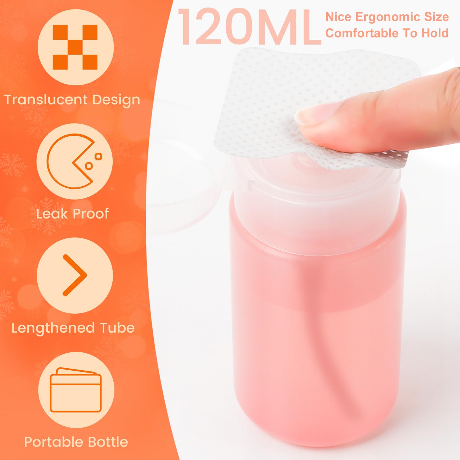 Hand using Corconess wipe to remove nail polish demonstrating efficient, lint-free removal