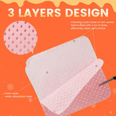 Corconess close-up wipe texture highlighting lint-free finish