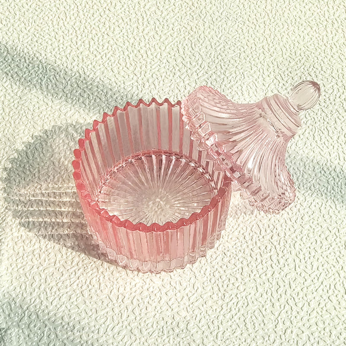 CORFULRA pink dappen dish front view showing capacity and stable base for mixing