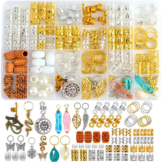 Coriario front packaging showing mixed gold and silver charms and box, adds organized styling convenience