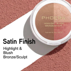 Corlo powder being applied with brush for easy, even cheek definition