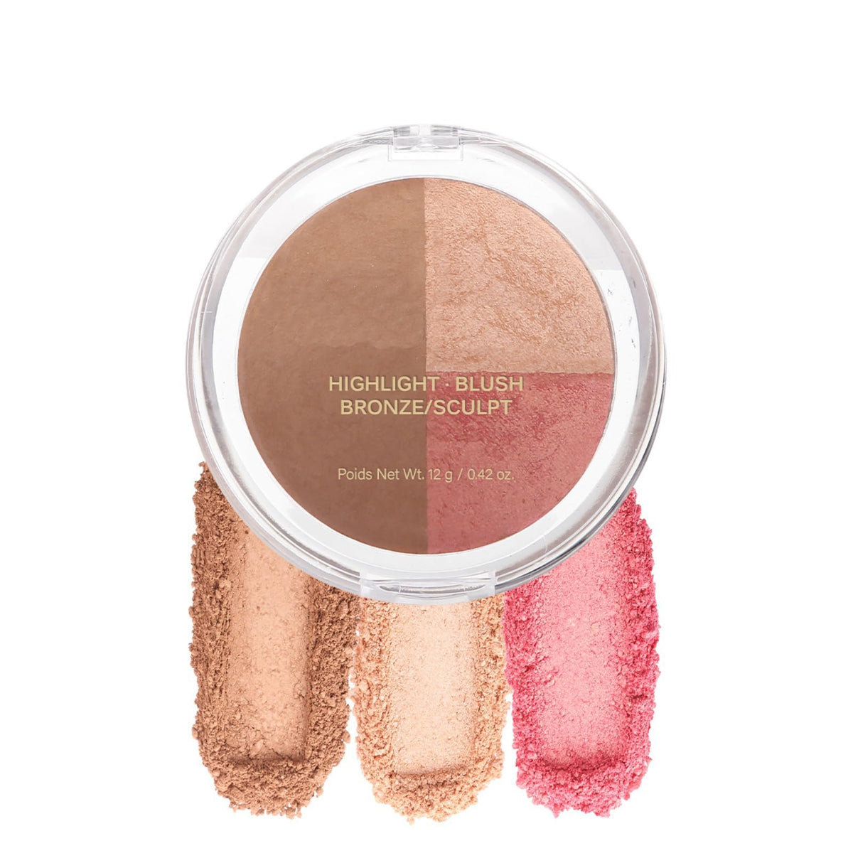 Corlo palette front view showing compact packaging and travel-friendly design