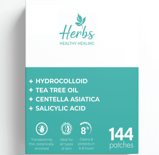 Cornice front packaging showing 144-count multi-size patches and product name, clear assortment benefit