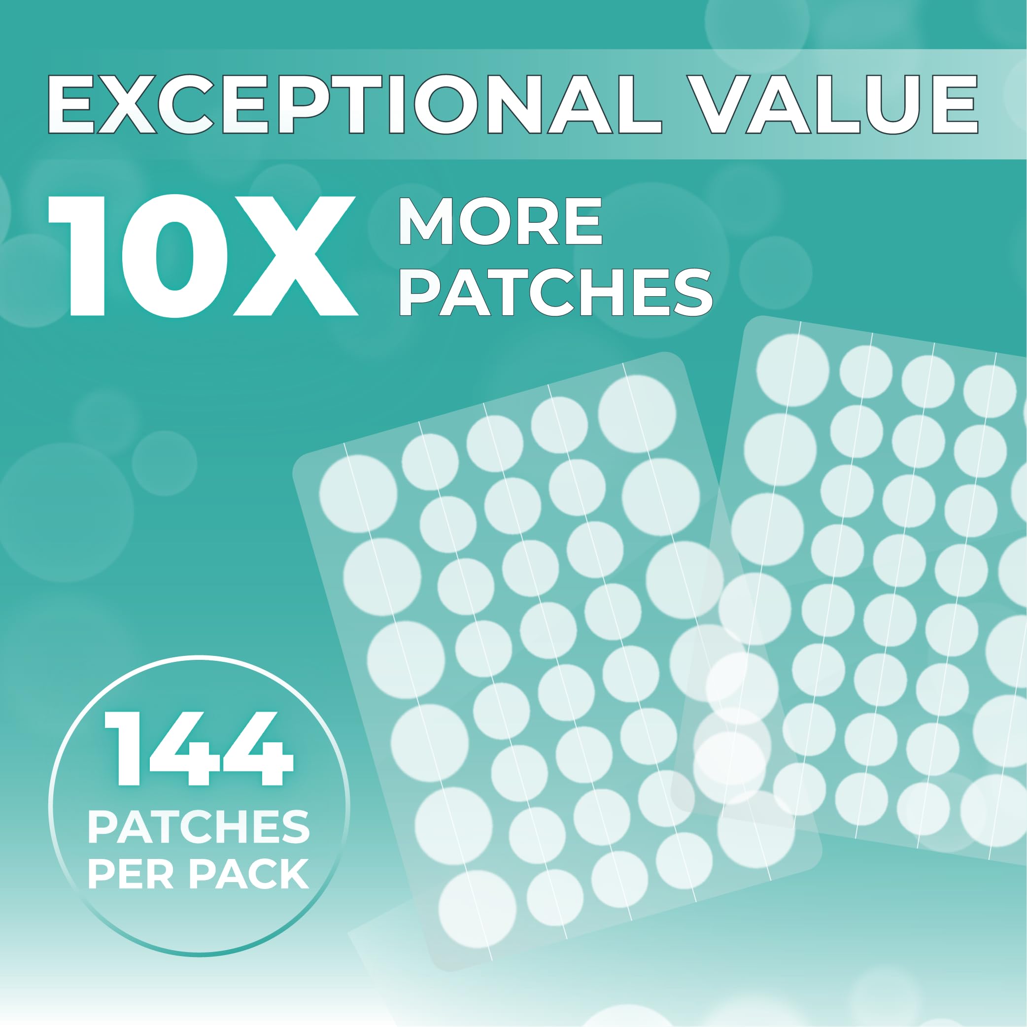 Cornice patches laid out to display multiple sizes and ultra-thin profile, highlighting size versatility