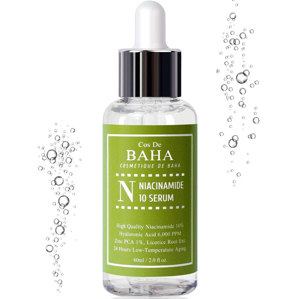 Cos De BAHA bottle on vanity showing everyday routine placement benefit