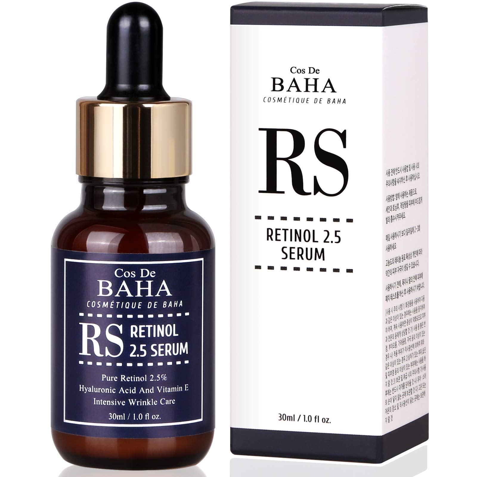 Cos De BAHA front packaging showing bottle and benefits