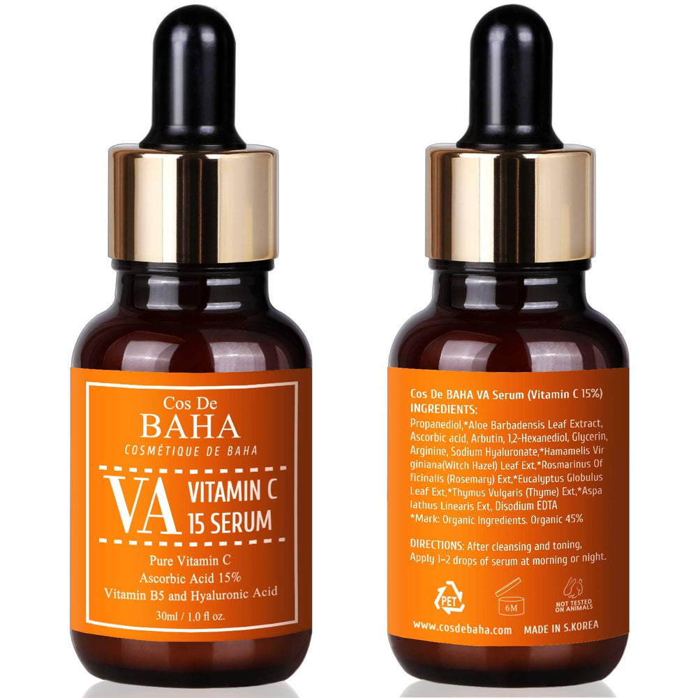 Cos De BAHA label detail listing aloe glycerin sodium hyaluronate for calming hydration