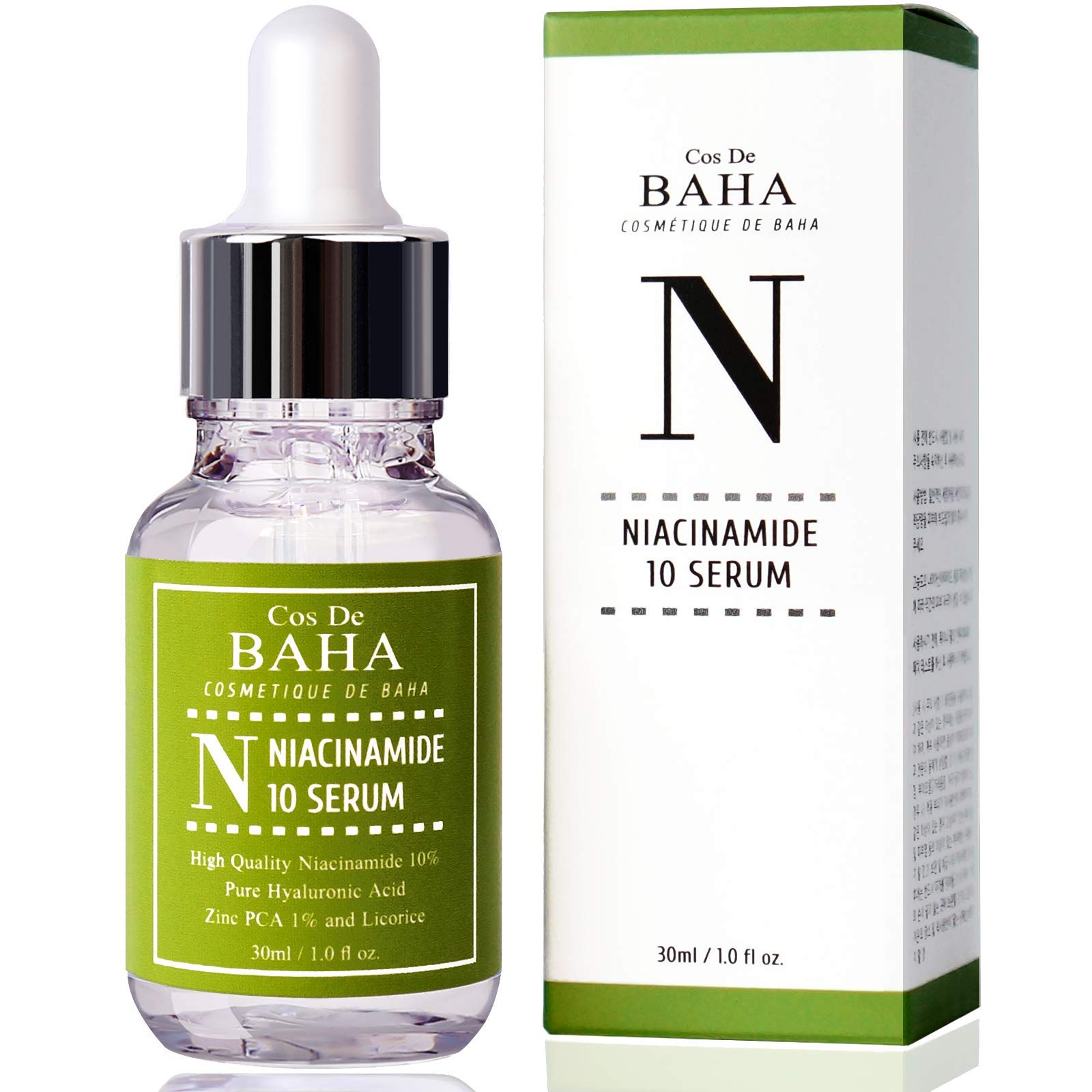 Cos De BAHA front packaging showing clean bottle and branding benefits
