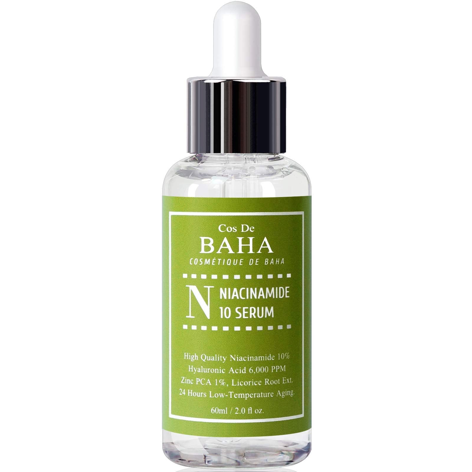 Cos De BAHA box and bottle layout showing product presentation and protection