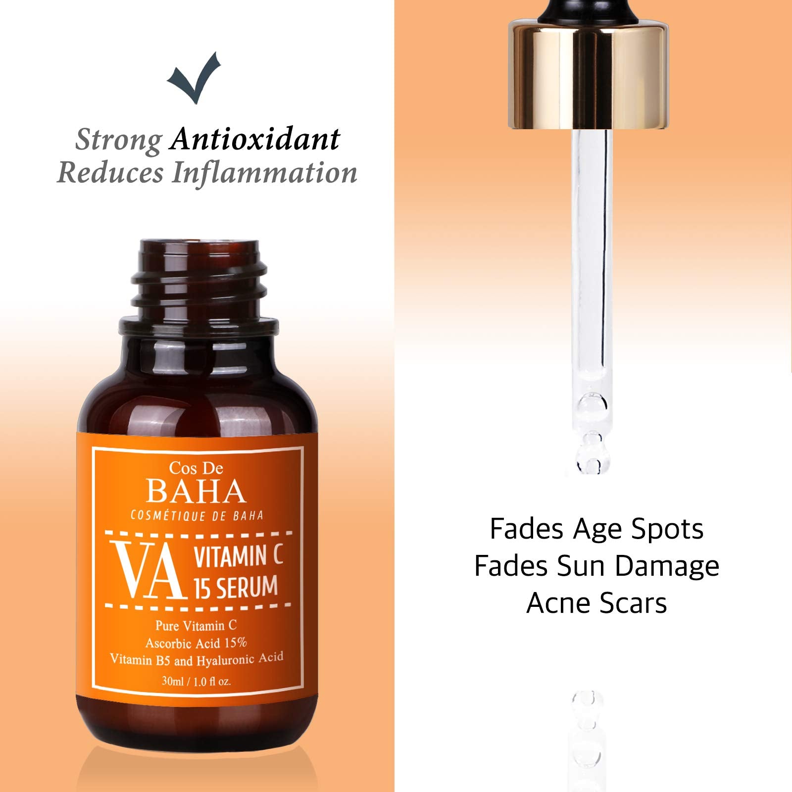 Cos De BAHA close-up of serum drop highlighting lightweight texture and absorption benefit
