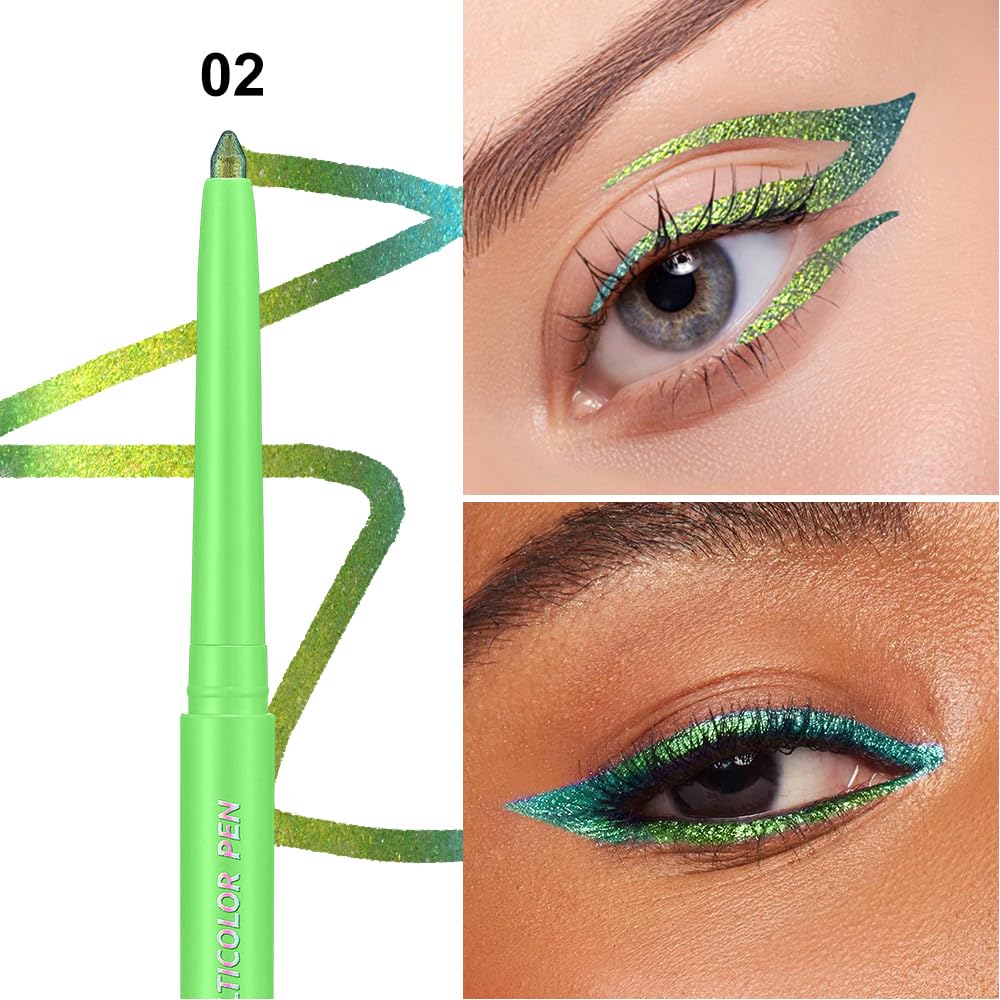 COSASTYA cat-eye applied on model, demonstrates precise long-lasting liner benefit