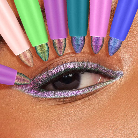 COSASTYA front packaging showing six chameleon eyeliners, gift-ready presentation benefit