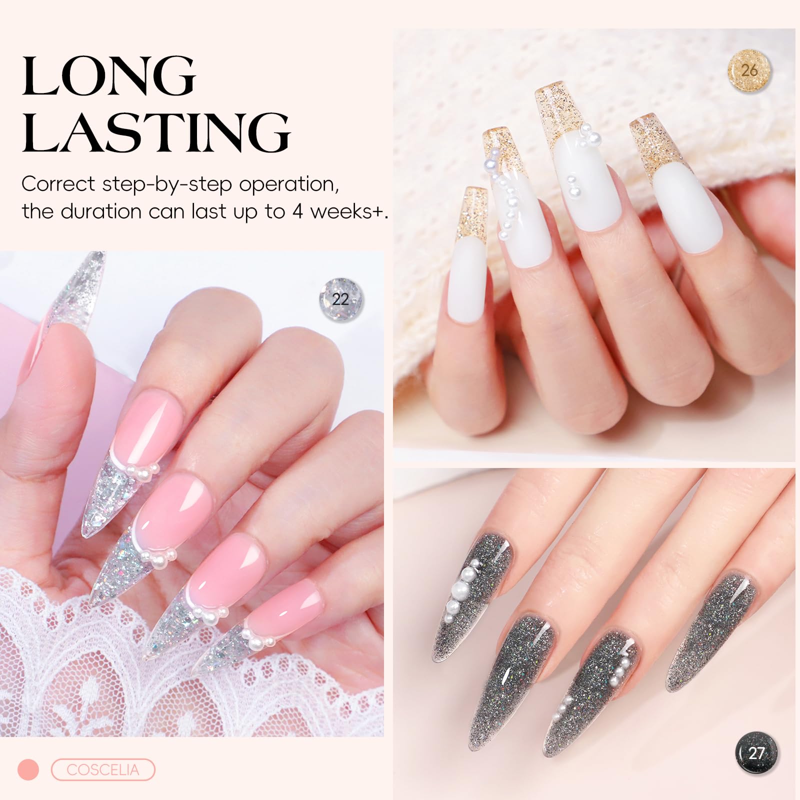 COSCELIA upgraded nail drill with six bits, precise filing and efficient product removal