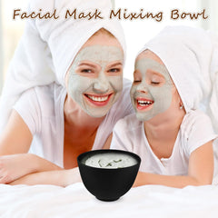 Cositina bowl in use with a spatula mixing facial mask for precise DIY blending