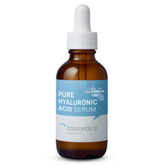 Cosmedica front packaging showing 2oz serum and immediate hydration benefit