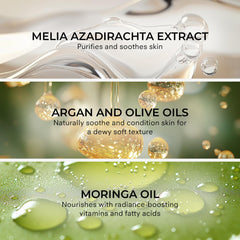 COSMEDIX oil texture close-up highlighting lightweight, fast-melting feel