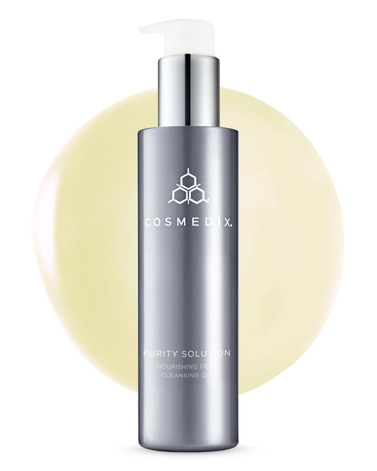 COSMEDIX front packaging showing bottle and label for trusted gentle cleansing