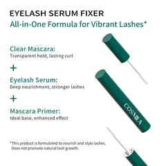 COSMILA clear serum texture on hand demonstrating lightweight hydration