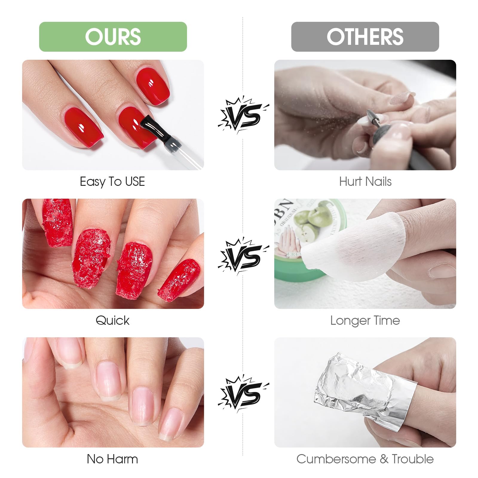 COSMOO application in hand showing ease of use and no-mess removal