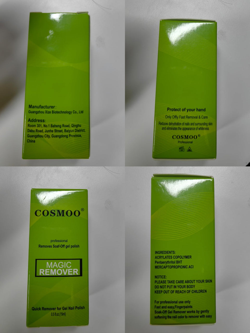 COSMOO at-home manicure scene showing salon results without soaking