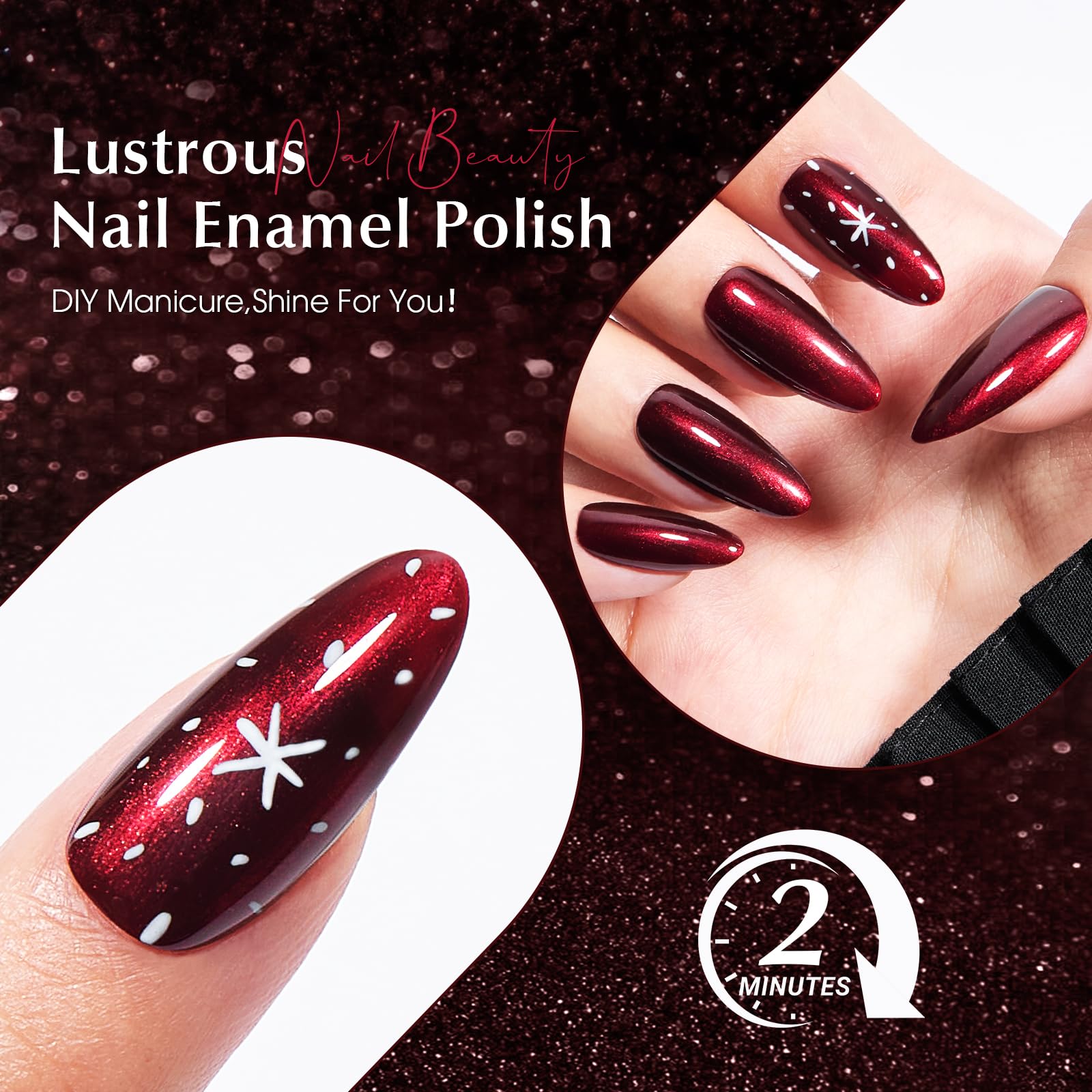 COSMOO polish in hand to show 12ml size and travel-friendly convenience