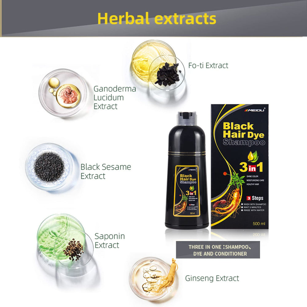 COSMTEK shampoo lather on dark hair demonstrating coverage and conditioning