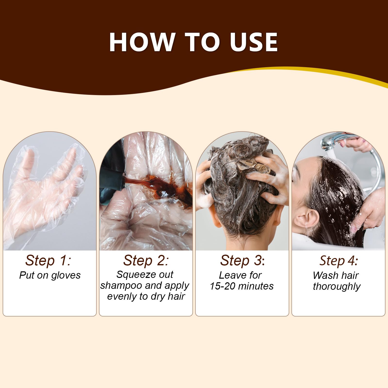 COSMTEK after-color lifestyle shot showing natural dark brown result and confidence