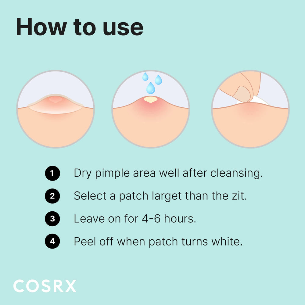 COSRX patch in bathroom setting showing everyday skincare convenience