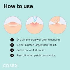 COSRX patch in bathroom setting showing everyday skincare convenience