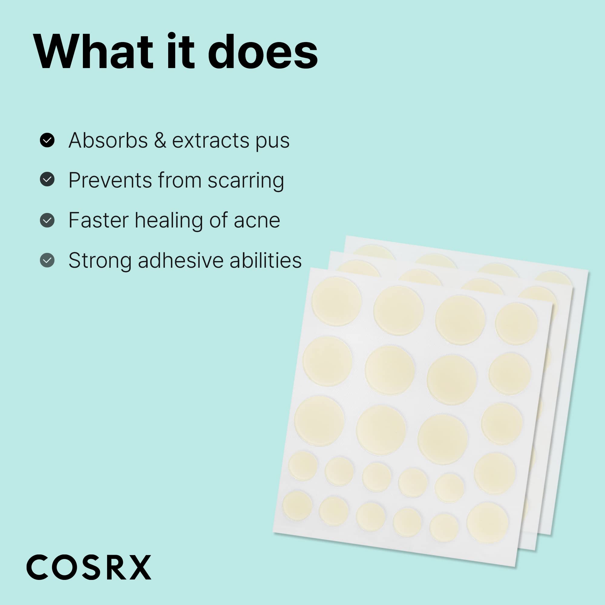 COSRX sheet and count displayed to show quantity and value