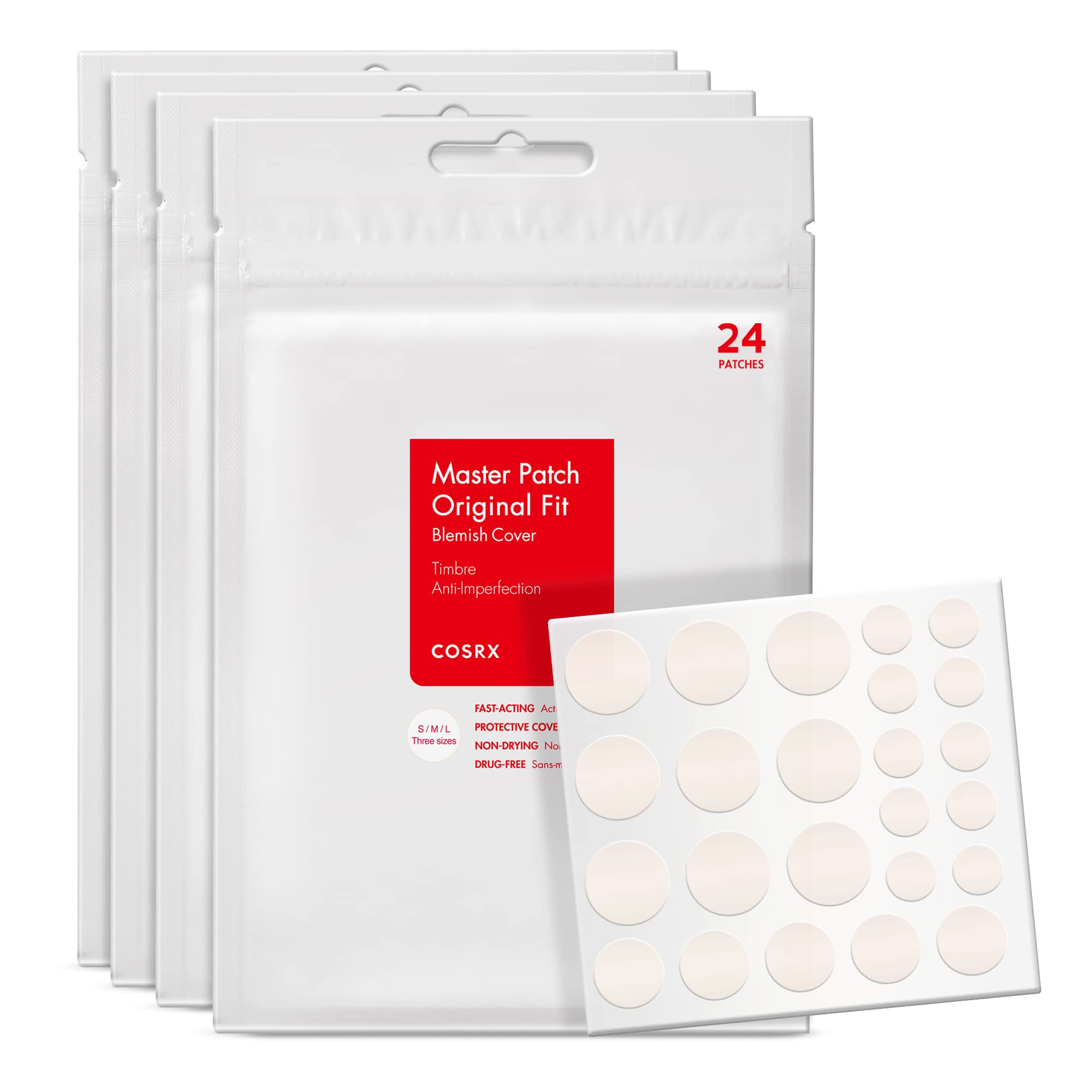 COSRX front packaging showing full pimple patch box and benefit