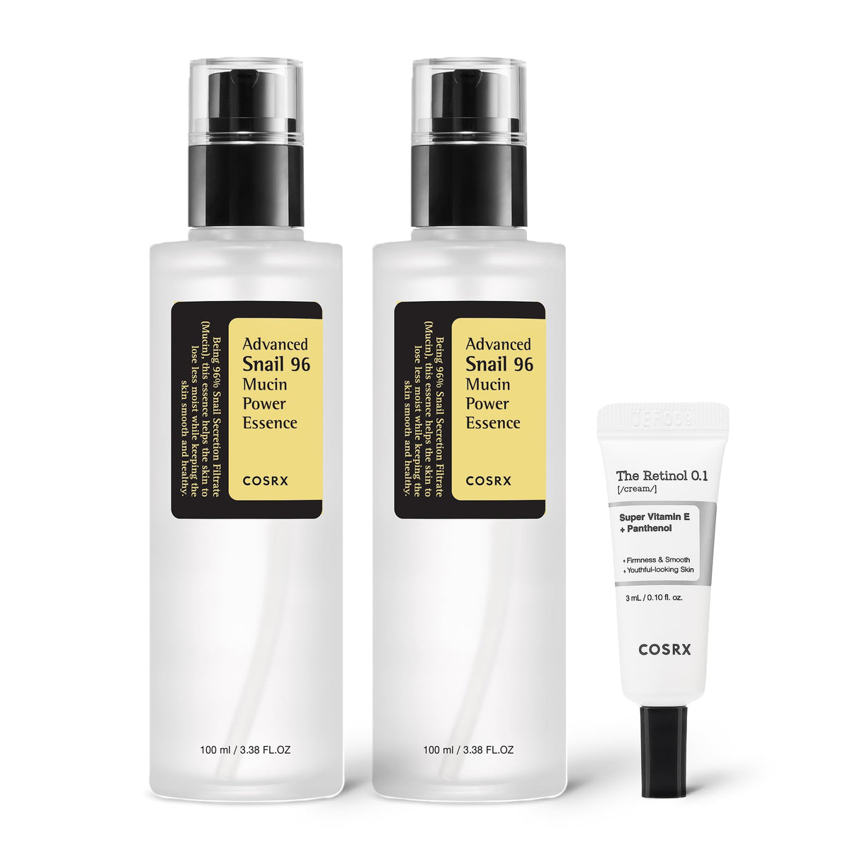 COSRX front packaging showing full starter set for quick recognition and gifting