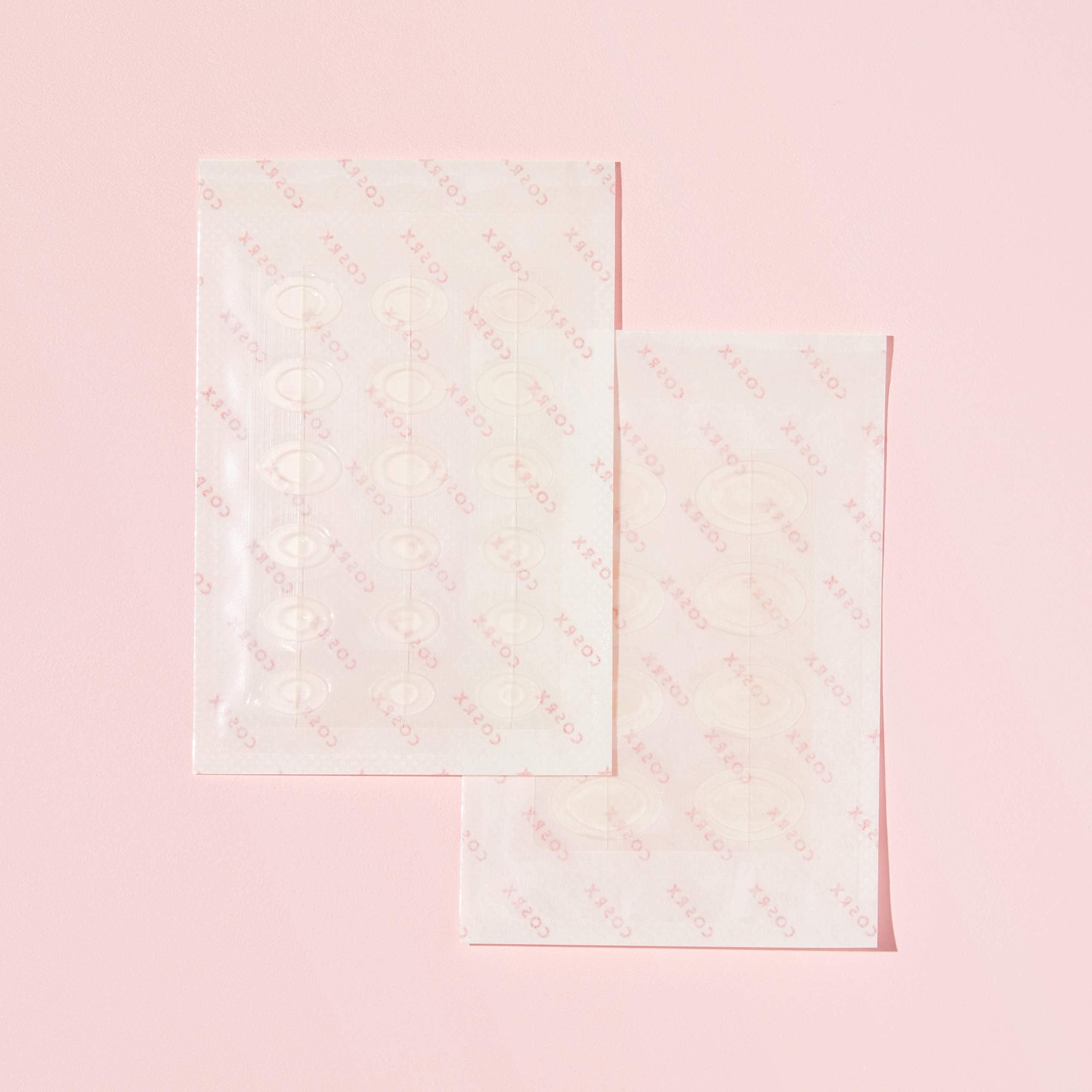 COSRX patch on cheek under light makeup showing near-invisible finish