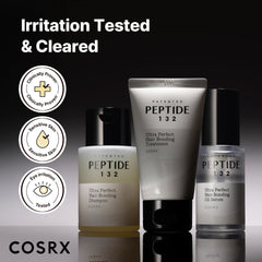 COSRX oil serum pump dispensing clear oil, frizz control and shine benefit