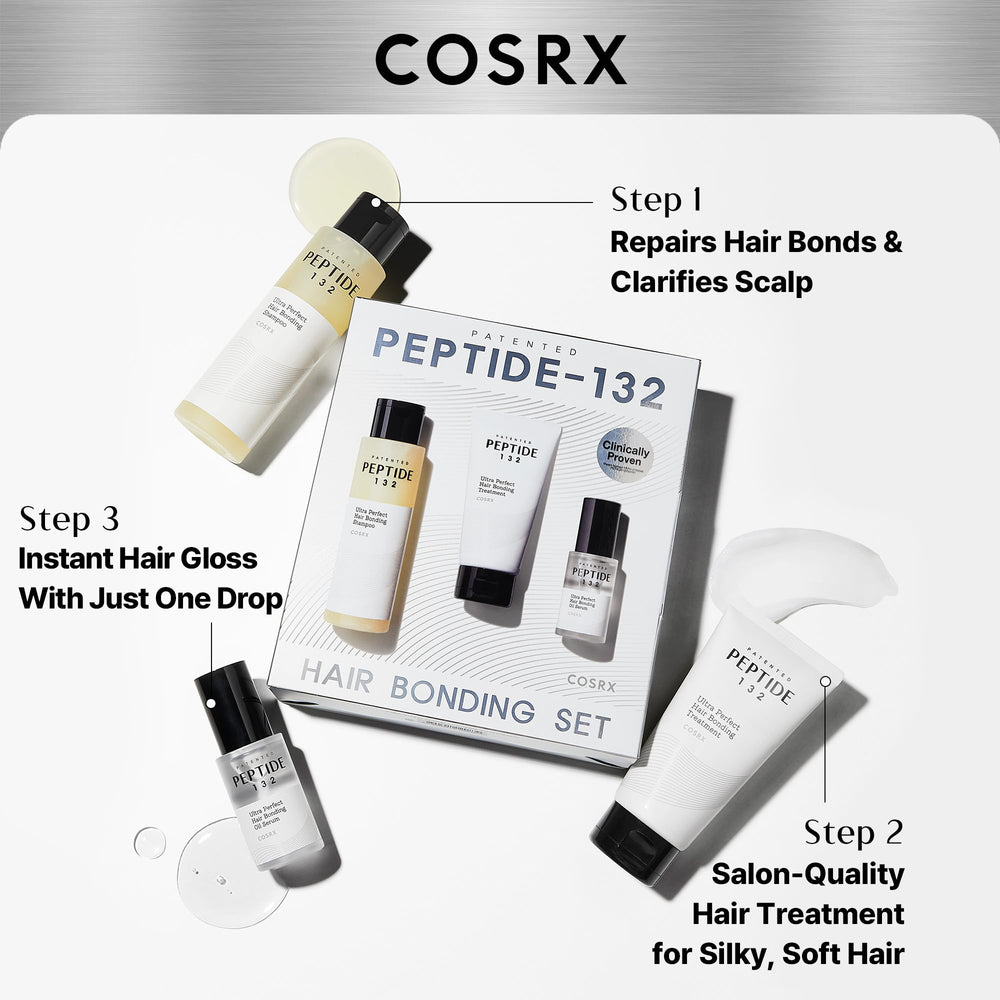 COSRX shampoo bottle close-up highlighting gentle cleansing benefit