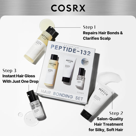 COSRX shampoo bottle close-up highlighting gentle cleansing benefit