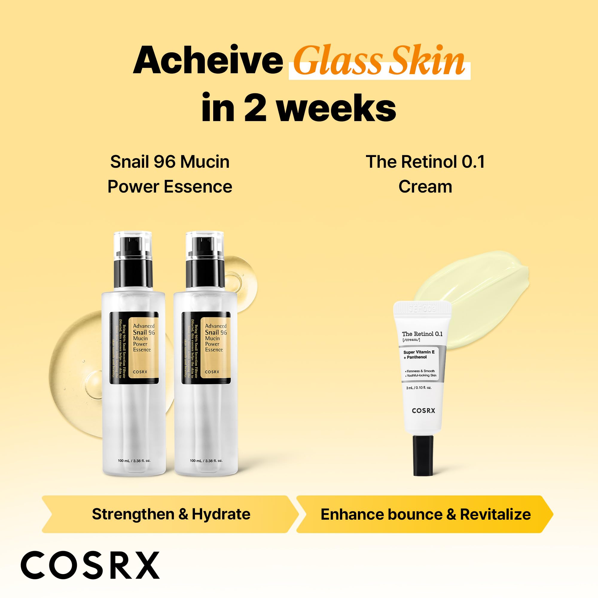 COSRX mini Retinol 0.1% Cream tube detail useful for travel and patch testing