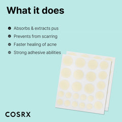 COSRX patches held in hand showing scale and portability benefit