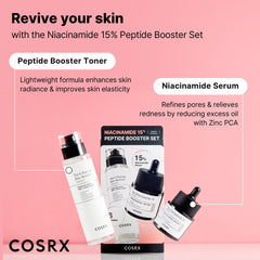 COSRX serum pump next to dispensed drops to show recommended amount and precise dosing benefit