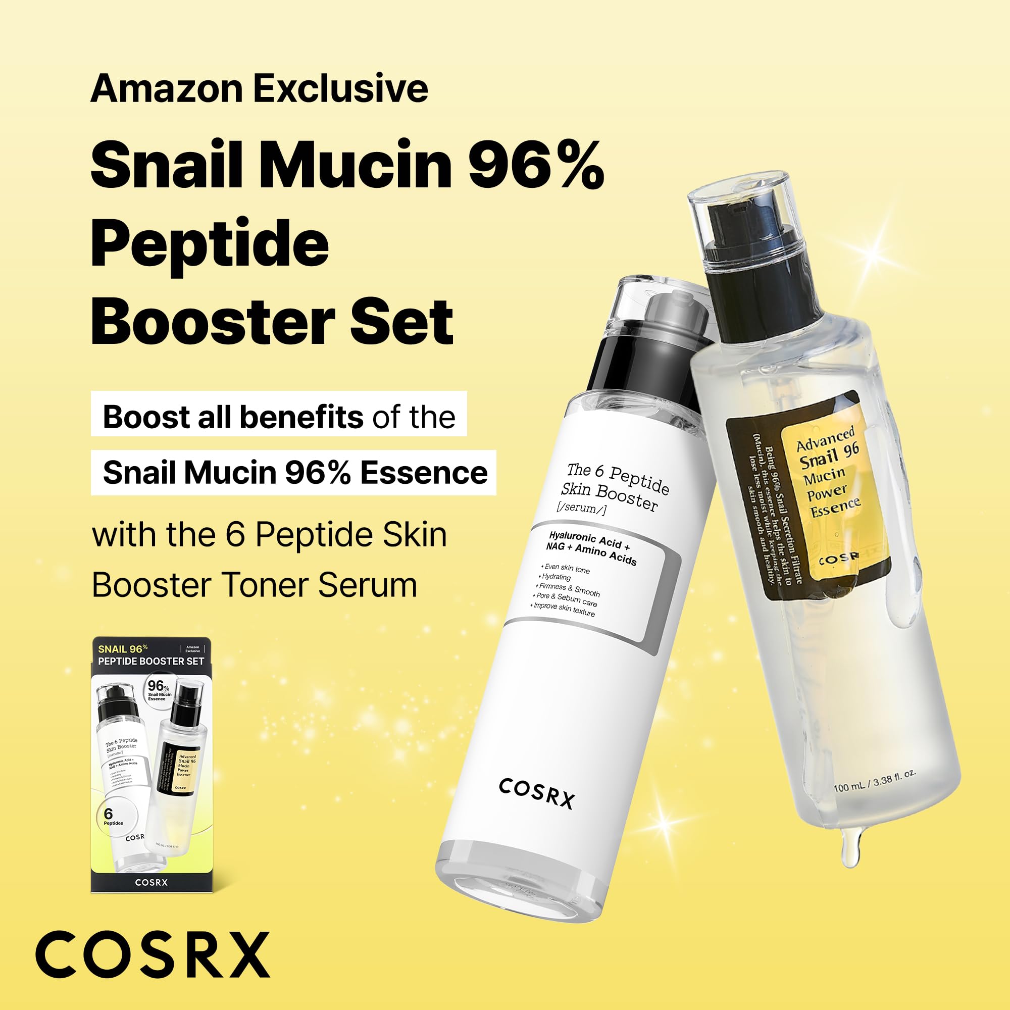 COSRX snail essence texture closeup highlighting lightweight hydration