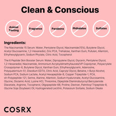 COSRX texture swatch on skin showing lightweight finish and non-greasy absorption benefit