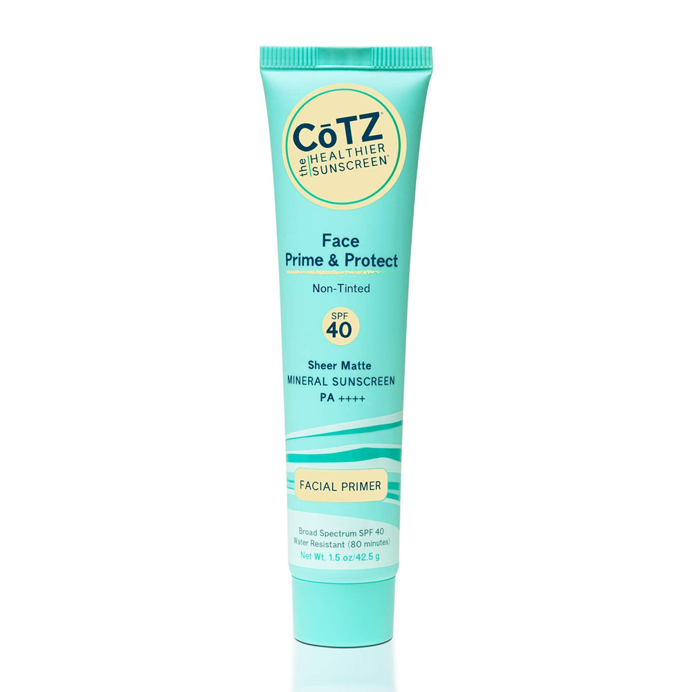 CoTZ front tube showing product branding and SPF 40 protection benefit