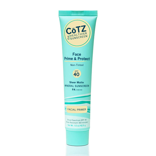 CoTZ front tube showing product branding and SPF 40 protection benefit