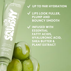 COVERGIRL 120 Cotton Candy Grapes tube in hand demonstrating portability